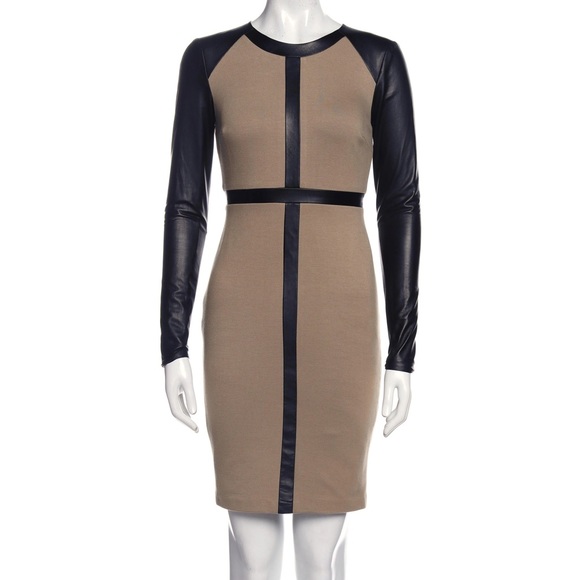 Robert Rodriguez Dresses & Skirts - NWT Robert Rodriguez Colorblock longsleeve Dress Beige & Black Size 0